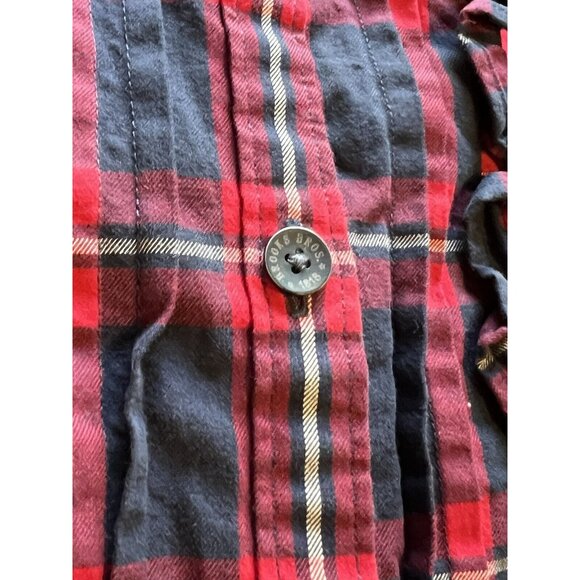 Brooks Brothers Red Fleece Button-down Shirt Women's Size 4 Red Plaid Ruffle - Picture 7 of 16